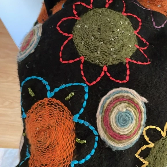 Desigual Wool Blend Coat-Sz Medium - Picture 5 of 8